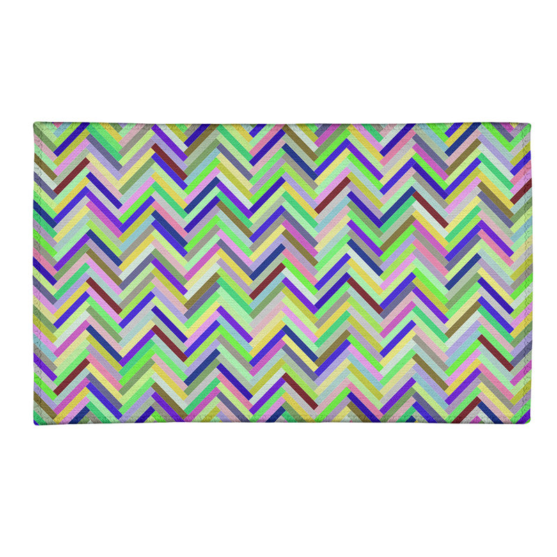 Tapis de zone en poly-vert chevrons, Rectangle 3 pi x 5 pi