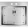 Crosstown 25" x 22" Drop-In Kitchen Sink with Sink Grid