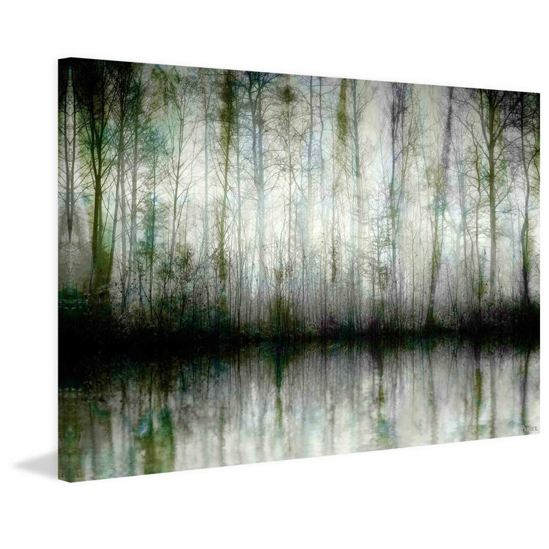 "Wispy Trees Reflect" par Parvez Taj, impression sur toile tendue, H 8 po x l 12 po