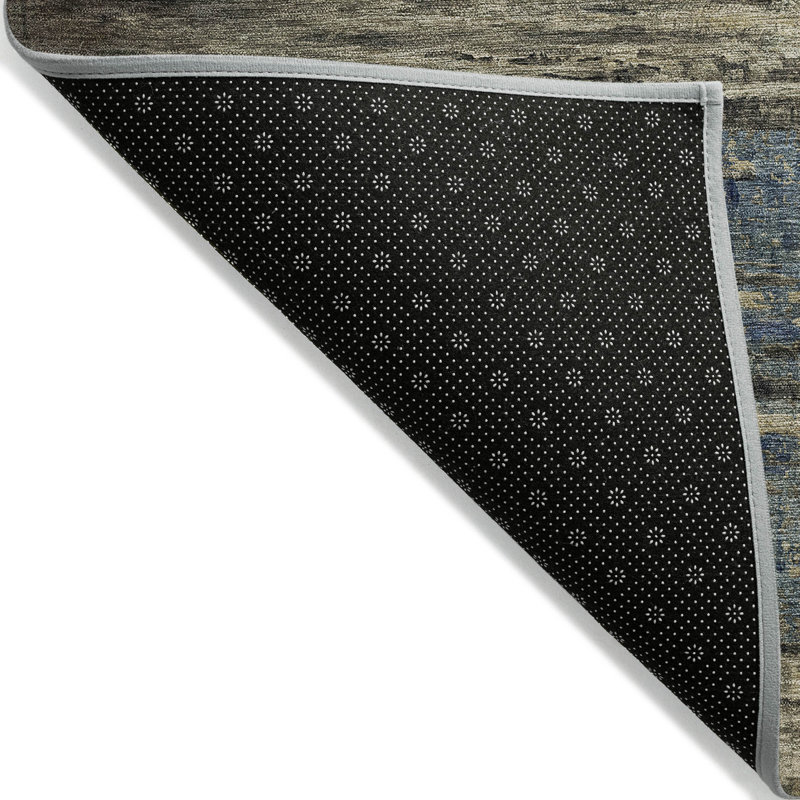 Tapis extérieur lavable abstrait café 10 pi x 14 pi