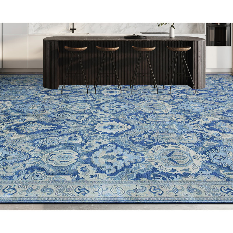 Ikat Area Rug, Rectangle 8' x 10'