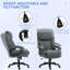 Chaise de bureau grande et grande HOMcom