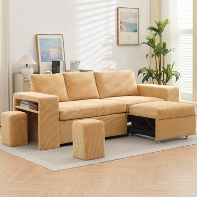 2 - Piece Upholstered L-Shaped Sectional Sofa