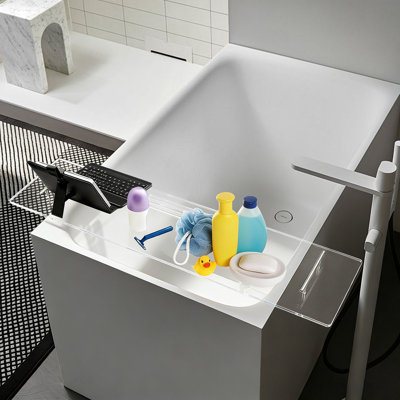 Modern Clear Acrylic Bath Tub Tray For Spa And Home Bathroom