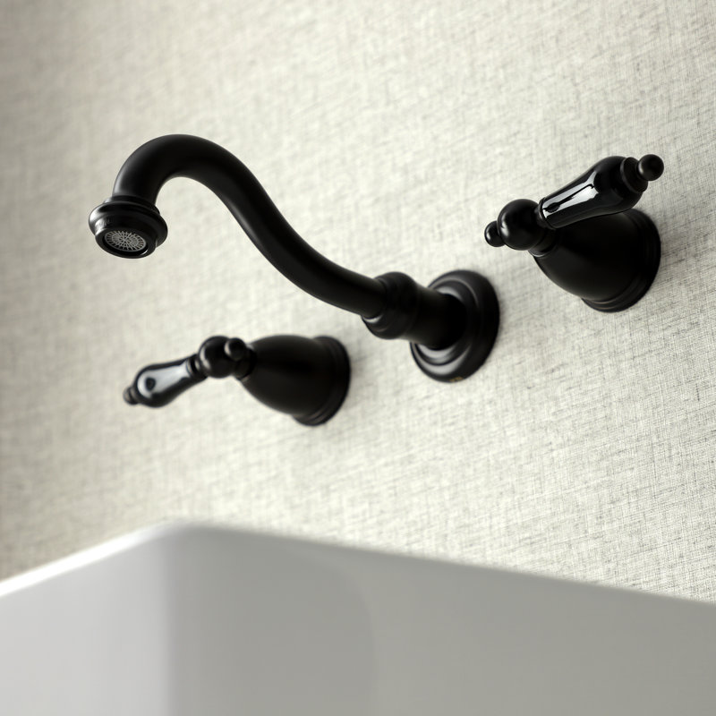 Kingston Brass Duchess Two-Handle Wall Mount Bathroom Faucet, Oil Rubbed Bronze