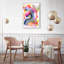 Oliver Gal Neon Swirl Abstract - Hand-Applied Glass Coat Framed Canvas Art-2078035265-2078035272
