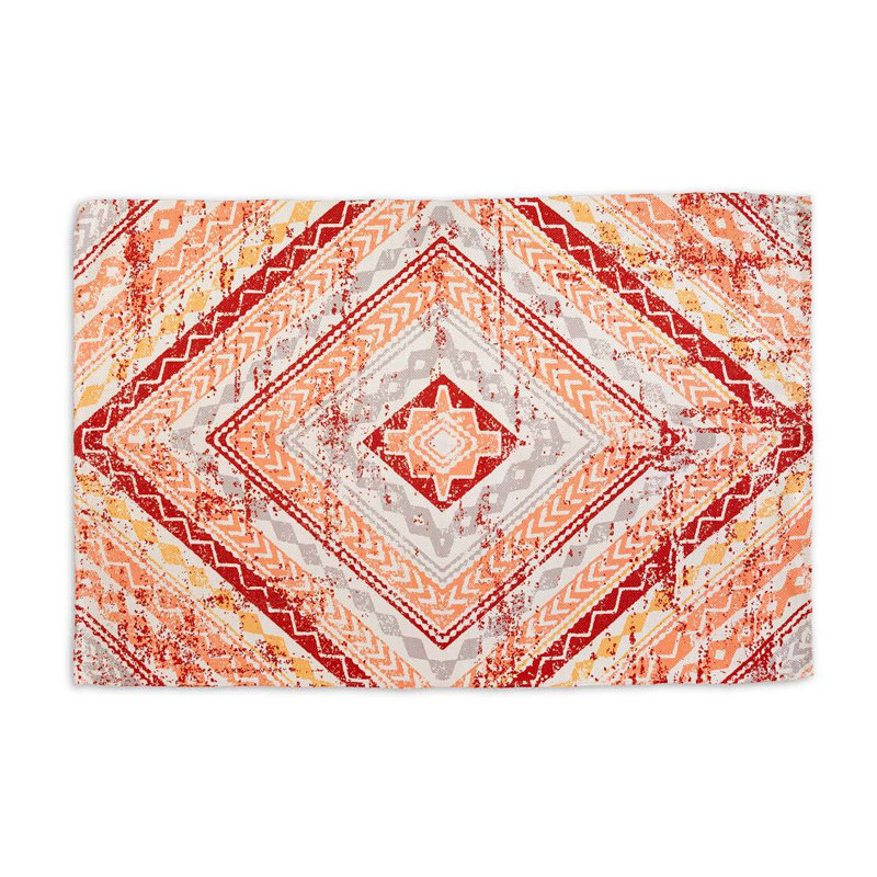 Geometric Indoor / Outdoor Rug, Rectangle 4' x 6'