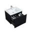 Meuble-lavabo simple mural 23,5 po Cressi