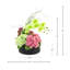 Centre de table orchidée avec hortensias et dahlias-129911337-129911339