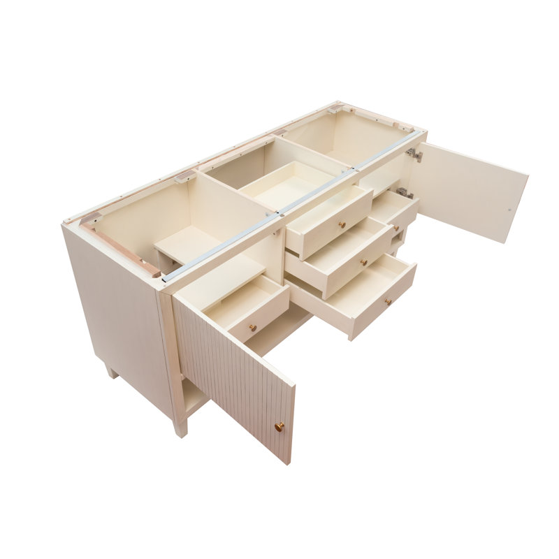 Meuble-lavabo double 71,77151 po avec comptoir en marbre