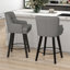 Tabouret de bar 26 po pivotant sur 360 ° à hauteur de comptoir 26 pi, chaises de îlot de cuisine avec pieds en bois-1351705097-1351488994