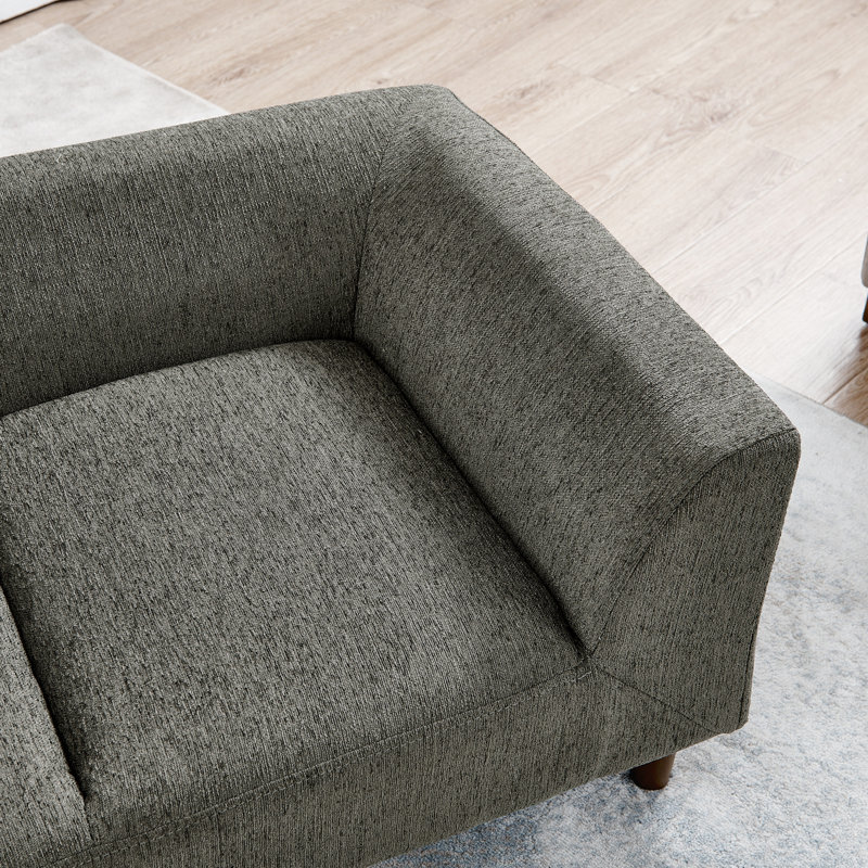 Moderne pour animaux de compagnie pour chiens moyens et grands en gris foncé, avec support de grandes races grises, siège confortable de style et pieds stables