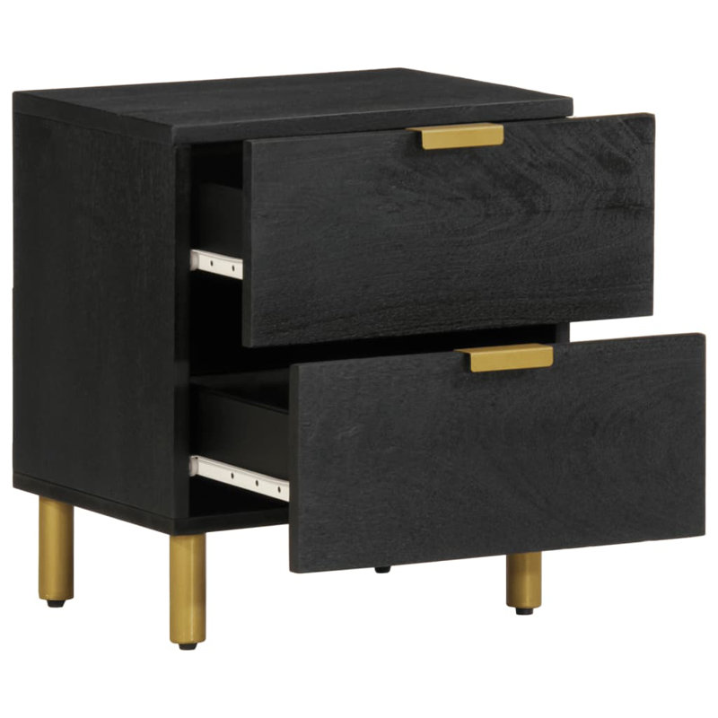 Adnand 40cm W Solid + Manufactured Wood Bedside Table