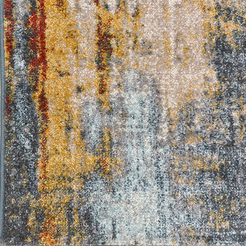 Luxurious Blue Area Rug, 5.2 x 7.5 Feet | 100% Polypropylene, 1.7 lbs/sq ft, 0.4 in Pile Height | Durable Jute Underlay, Easy to Clean with Vacuum | Ideal for Living Room, Bedroom, and Dining Spaces