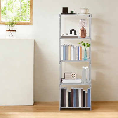 Book Shelf, 4-Tier Floor Bookshelf, Modern Standing Bookcase