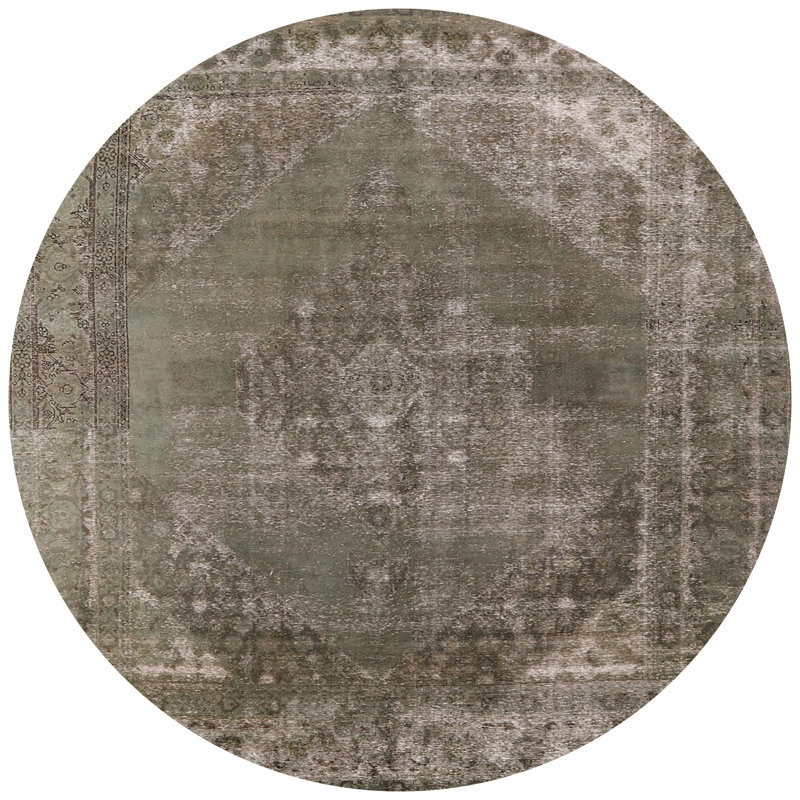 Tapis gris Rosscott, Rond 7 pi