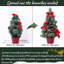 Décoration de Noël, mini plateau de table artificiel, décorations pour fêtes, or
