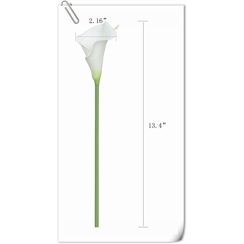 Arrangement Lillies, H 14,29 po x l 5,71 po x P 2,28 po, Blanc