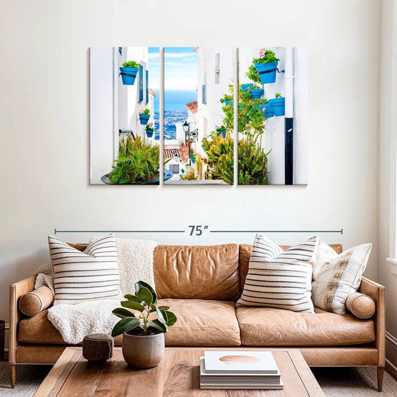 Sirci, pittoresque rue Mijas, H 36 po x l 57 po