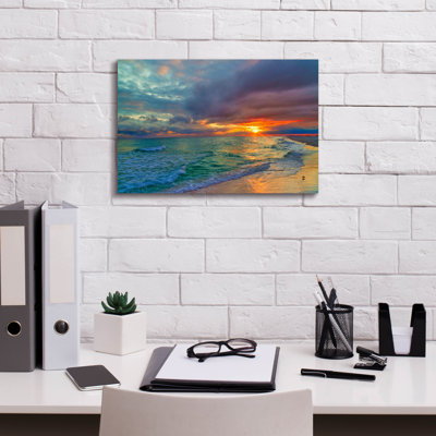 «Colorful Seascape» par Ezra Tanner, art mural sur toile