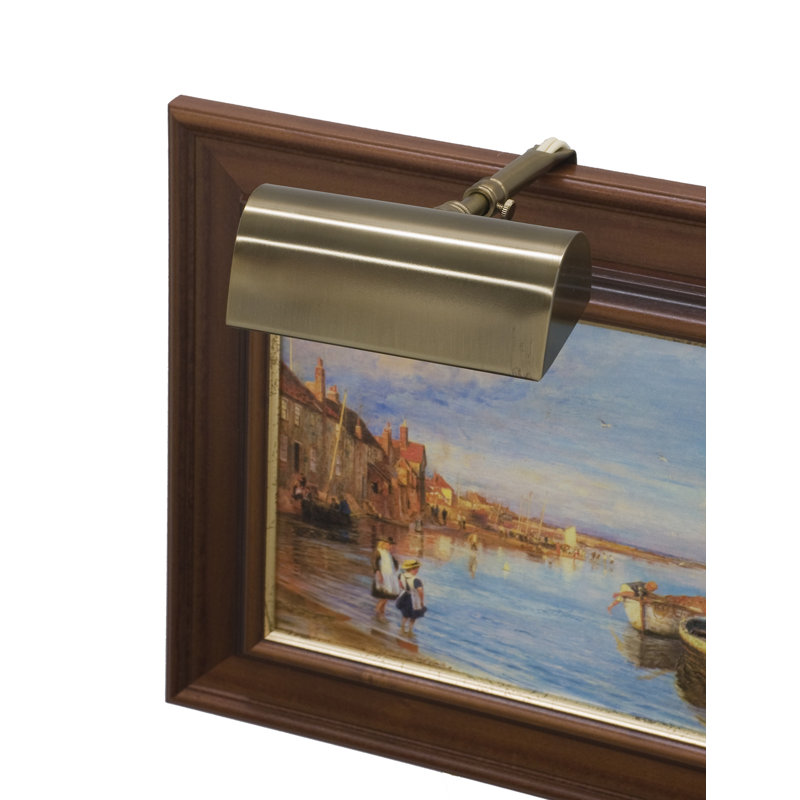 Dimmable Frame Mount Picture Light, Statuary Bronze, 1.5" H x 4" W x 7" D, 15T7F