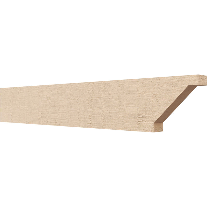 Burlington Woodgrain TimberThane Ra partier queue, brun clair apprêté, H 6 po x l 36 po x P 2 po