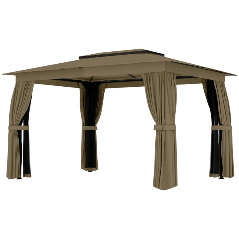 Pavillon de jardin à double niveau, Kaki
