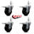 Hard Swivel Grip Ring Stem Caster