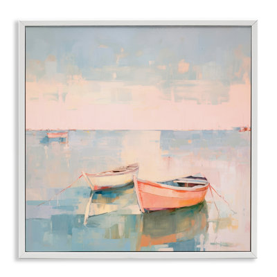 Pastel Docked Boats Giclee Art by Irena Orlov