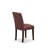 Amelius Upholstered Dining Chairs- Burgundy Polyester Fabric Upholstered Seat and Button Tufted Chair Back - Mahogany Finish, SET OF 2-614006950-614006953
