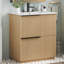 Meuble-lavabo 30 po avec lavabo en céramique et tiroirs pleine extension-402565048