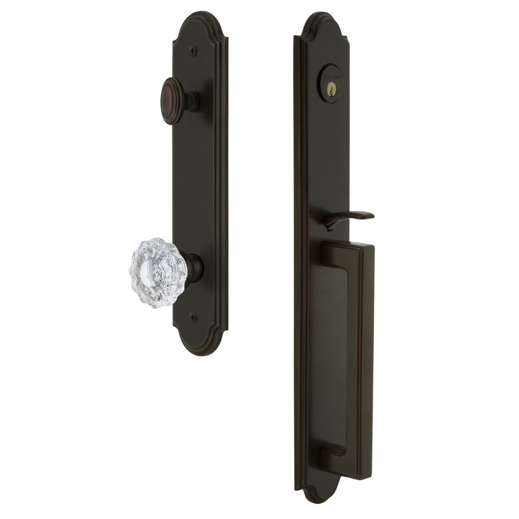 Complete Inactive Arc Dummy Handleset with Versailles Knob and Rosette