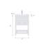 Meuble-lavabo simple chromé 24 po Putcha Viola-1406643206-1406643229