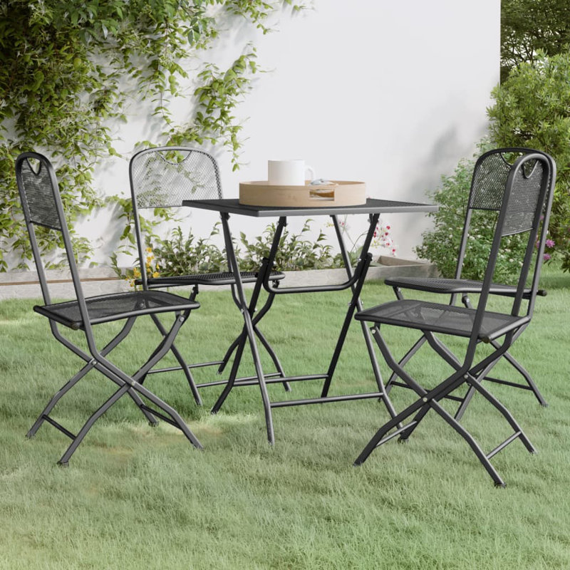Kouba Square 4 - Person Dining Set, 28.3''H x 23.6''W x 23.6''D