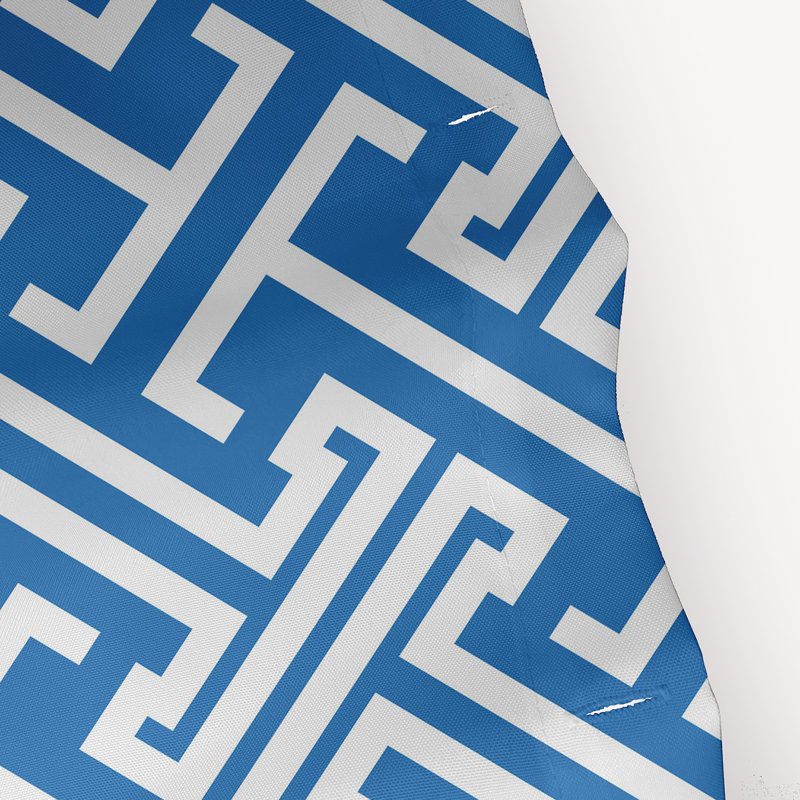 Hancock Geometric Shower Curtain, Blue
