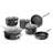 Granitestone Stackable Space Saving 10 Piece Aluminum Non Stick Cookware Set, Oven & Dishwasher Safe