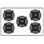 30" Natural Gas Cooktop with 5 Burners