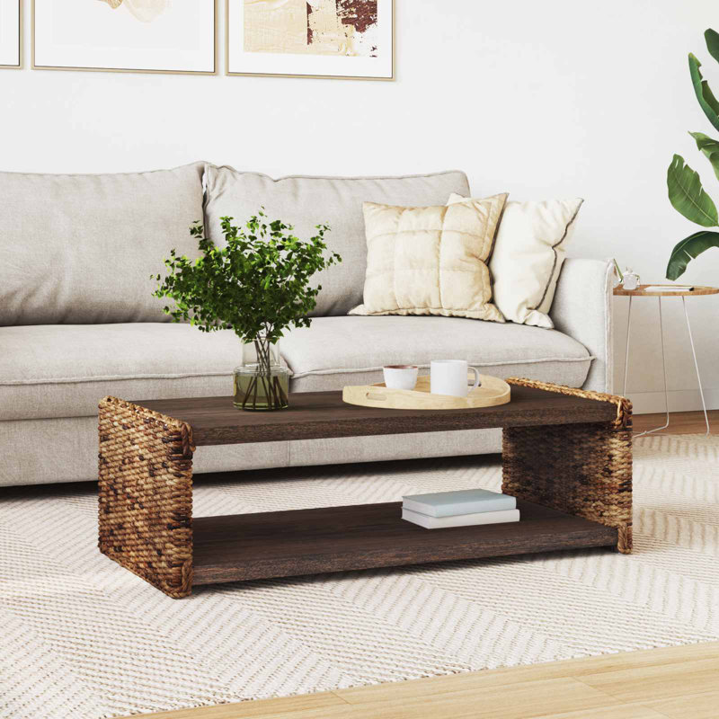 Solid Wood Coffee Table, 35cm. H x 110cm. L x 55cm. W
