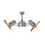 41" Dagny 6-Blade Dual Ceiling Fan with Wall Remote-773958795-775908379