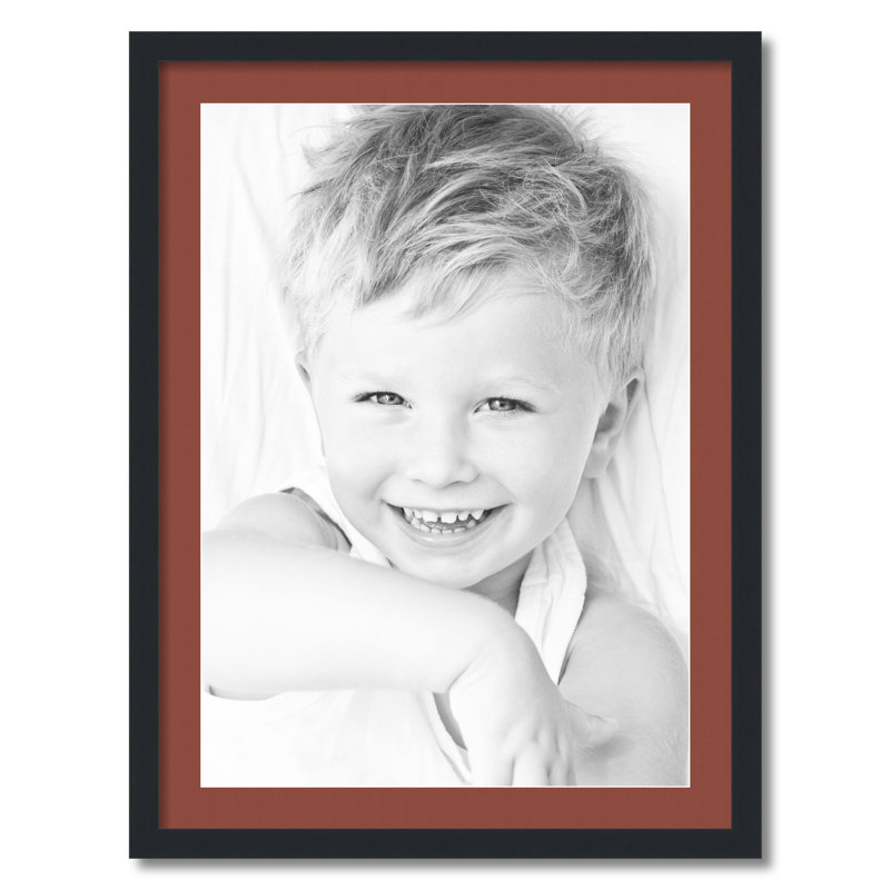 Cadre pour photo simple 20 "x 28" en bois mat, Cognac