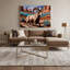 «Southwestern Animals» Bighorn Sheep 8, art mural sur toile beige-1990862652