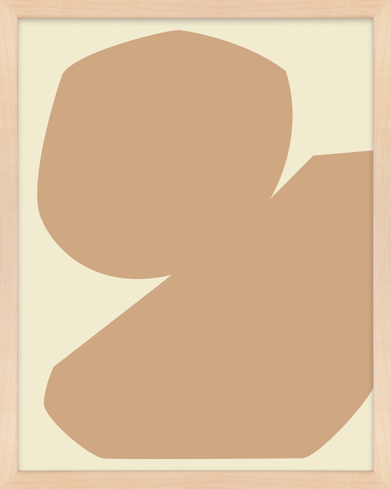 Oline "Component 3" Print by Michael Kempen, Maple, 50" H x 40" W x 1.25" D
