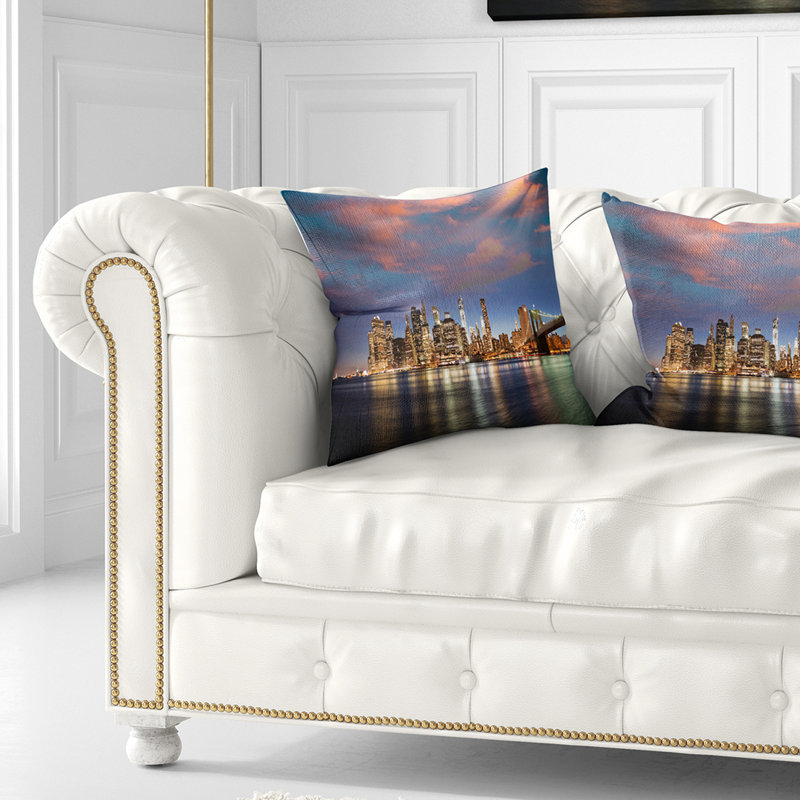 Coussin Manhattan, 16 po x 1 po, Coussin décoratif