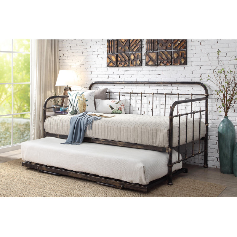 Ivan Daybed with Trundle, Copper, 12cm Memory Foam