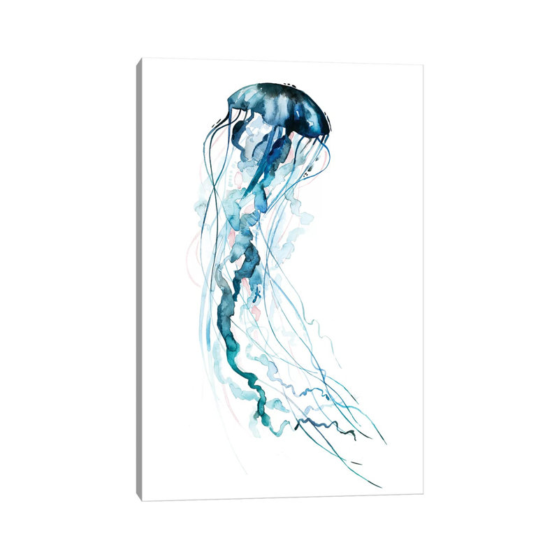 Electric Tangle II by Grace Popp - Wrapped Canvas Painting, 30.48cm H x 20.32cm W x 1.91cm D
