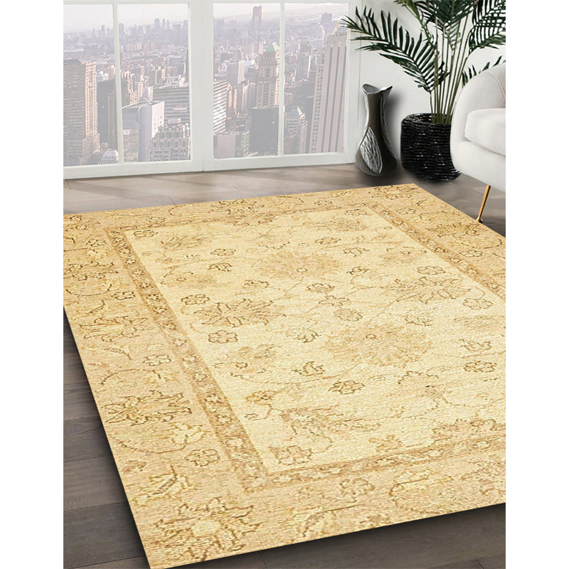 Tapis décoratif multicolore à motif abstrait, Rectangle 7 pi x 10 pi