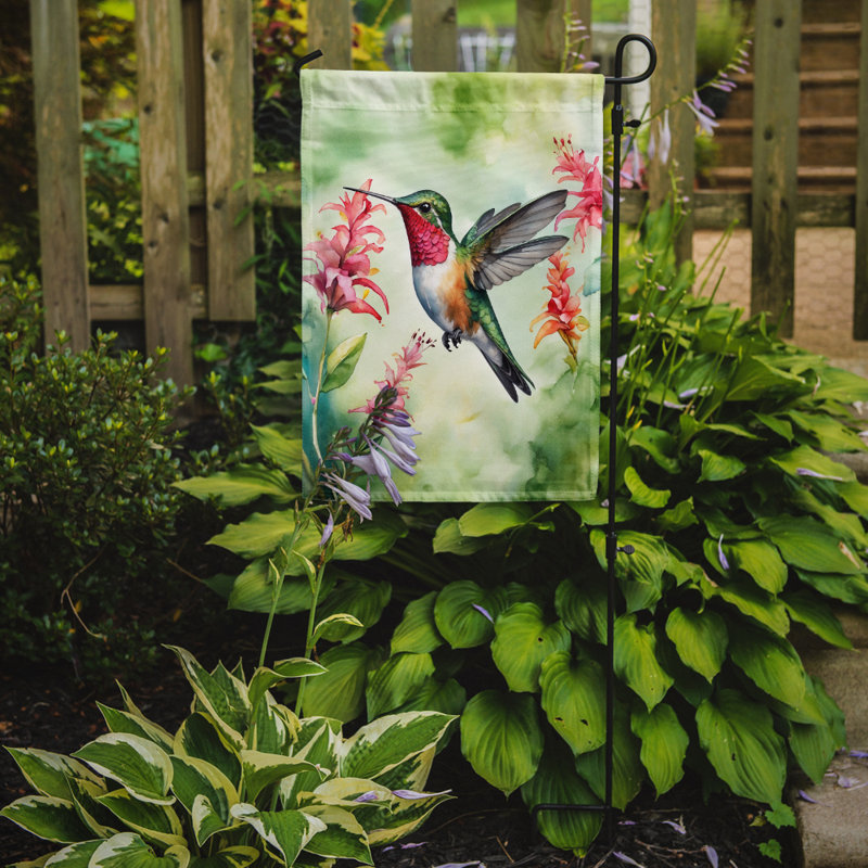 Drapeau de jardin, Colibri à bro Broailailed
