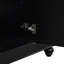 Meuble-lavabo contemporain noir - 36 po x 18 po x 34 po, 4 tiroirs et 1 porte d'armoire, rangement polyvalent, lavabo intégré en résine, tablettes réglables, cadre en bois massif avec panneau de fibres à densité moyenne
