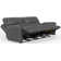 Seibert Top Grain Leather Match Power Zero Gravity Reclining Sofa with Power Adjustable Headrest