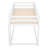 Twin Over Twin Floor Bunk Bed With Ladder , White